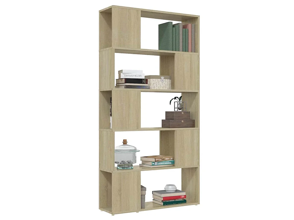 Bibliothèque de séparation Chêne sonoma 80x24x155 cm