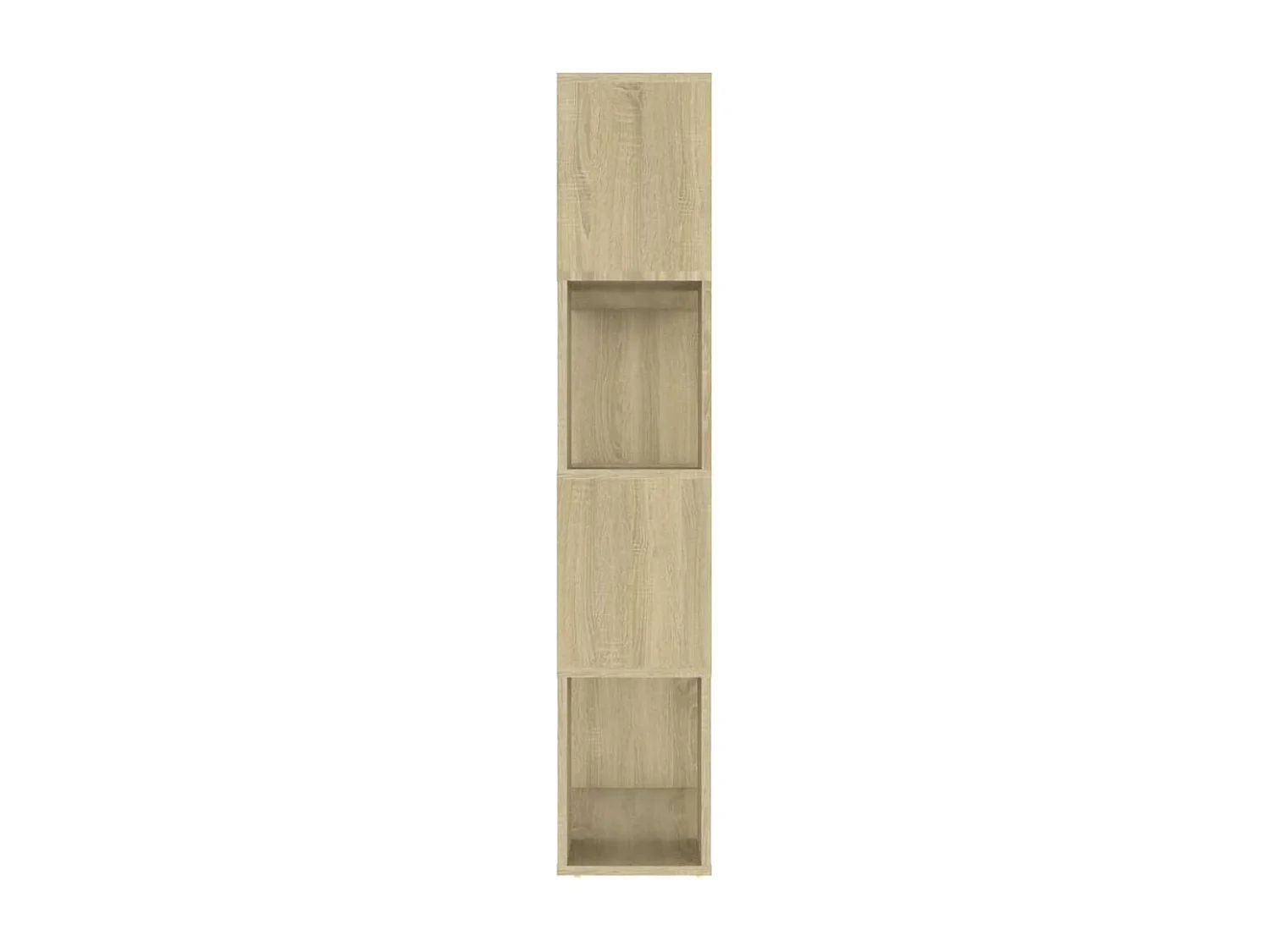 Boekenkast/kamerscherm 80x24x124,5 cm bewerkt hout sonoma eiken