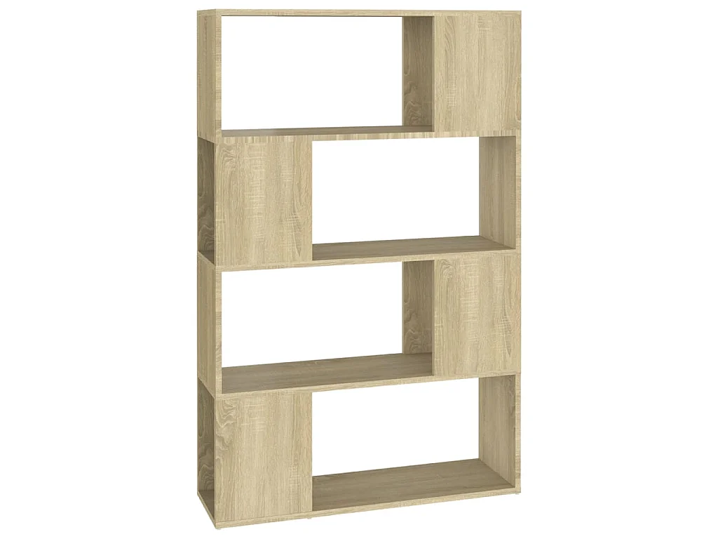 Bibliothèque/Séparateur de pièce Chêne Sonoma 80x24x124,5 cm