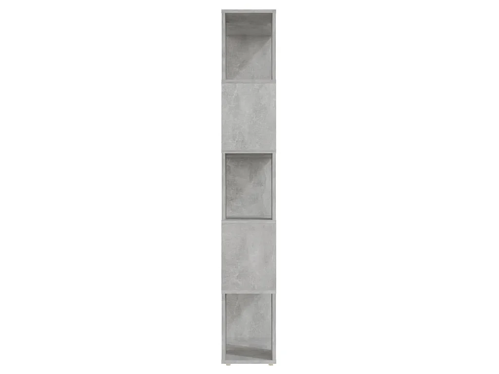 Bücherregal Raumteiler Betongrau 60x24x155 cm
