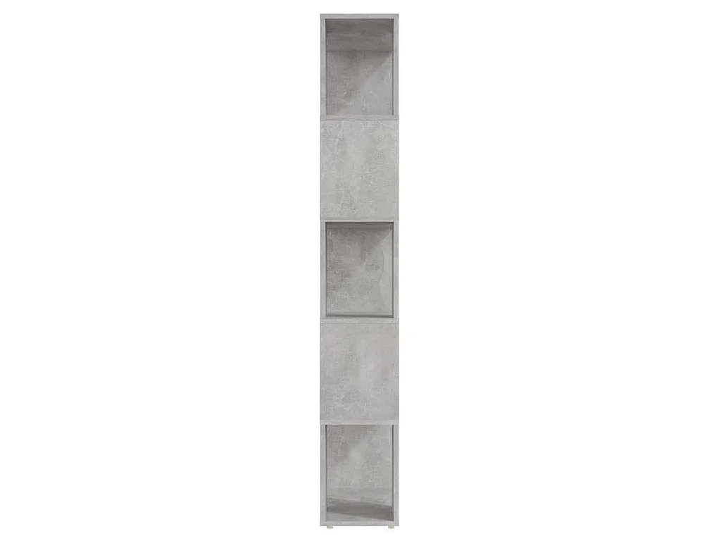 Bibliothèque/Séparateur de pièce Gris béton 60x24x155 cm