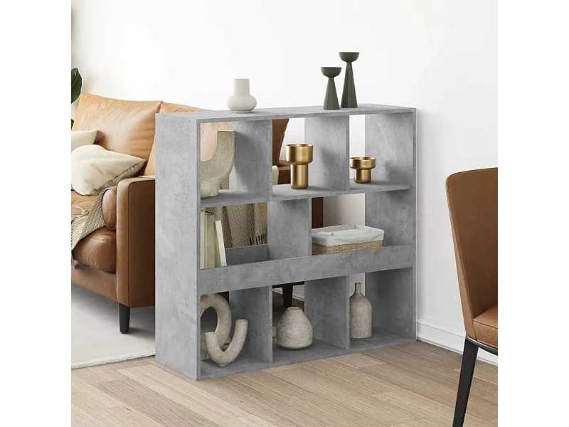 Separador de ambientes madera gris hormigón 100x33x94,5 cm