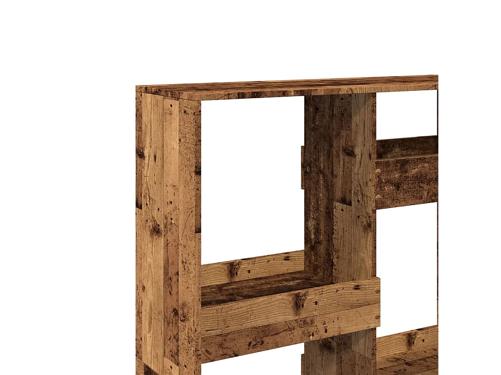 Raumteiler Altholz-Optik 100x33x135 cm Holzwerkstoff