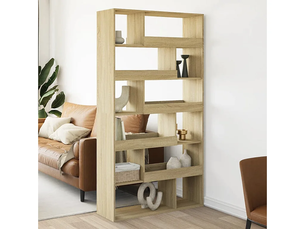 Libreria Rovere Sonoma 100x33x187,5 cm in Truciolato