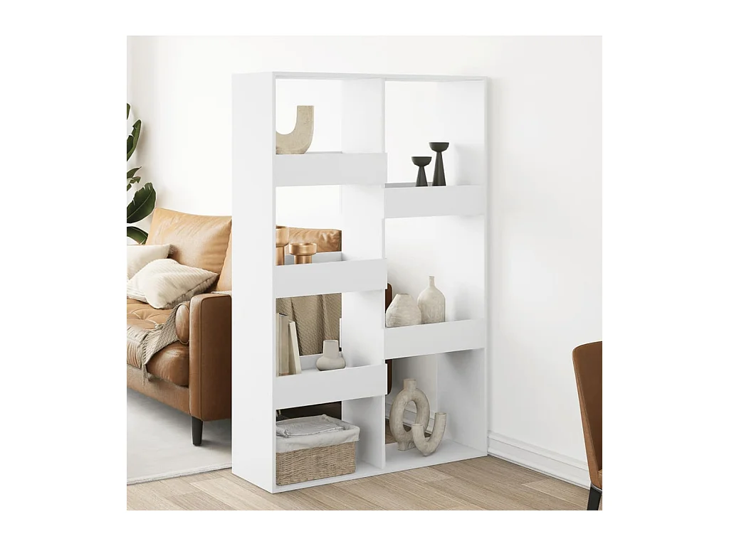 Cloison de séparation blanc 100x33x155,5 cm bois d'ingénierie