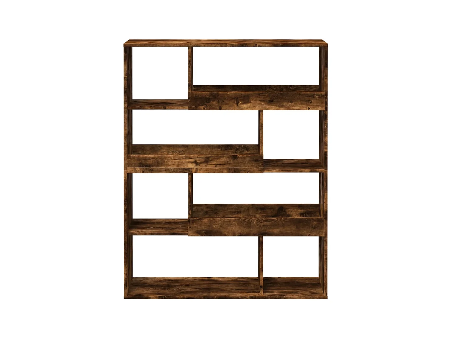 kamerscherm 100x33x125,5 cm bewerkt hout gerookt eikenkleurig