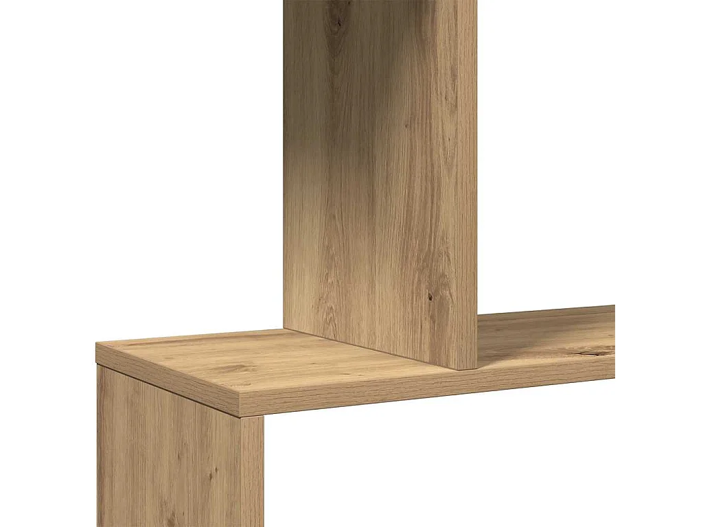Librería divisora 6 niveles madera roble artisan 70x24x193 cm