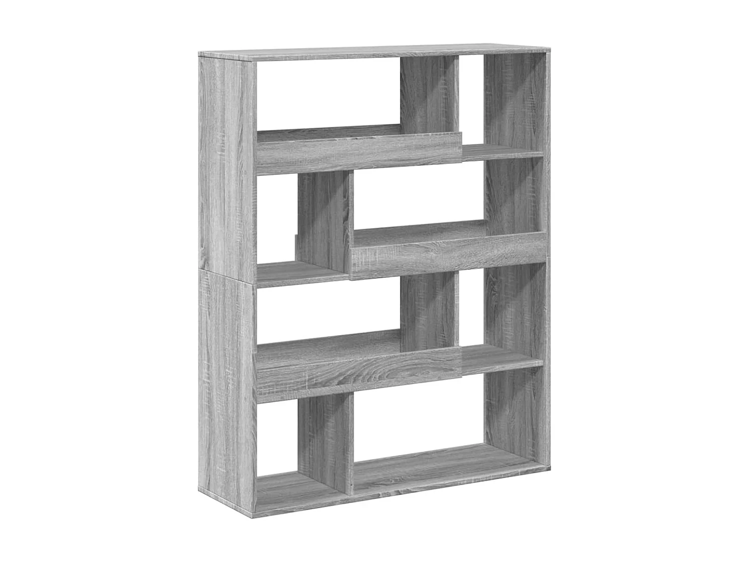 kamerscherm 100x33x125,5 cm bewerkt hout grijs sonoma eiken