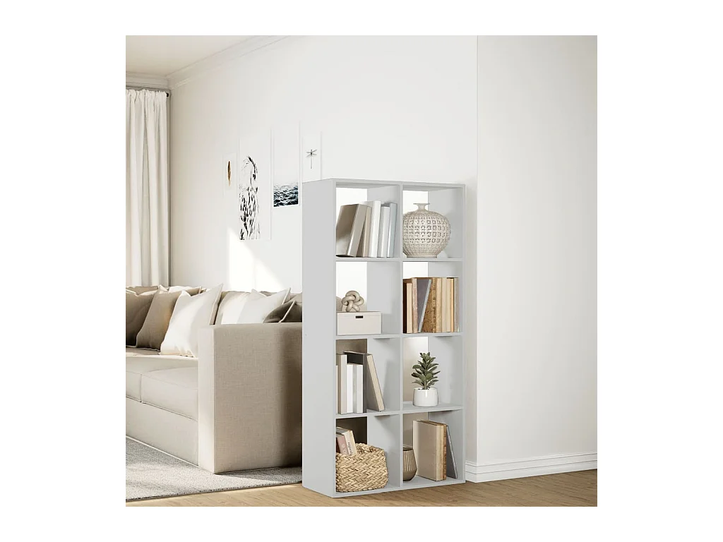 Étagère séparatrice de pièce blanc 69,5x29x137,5 cm