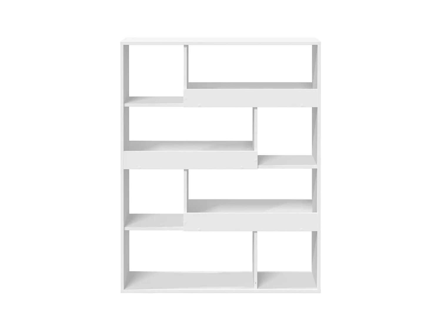 Cloison de séparation blanc 100x33x125,5 cm bois d'ingénierie