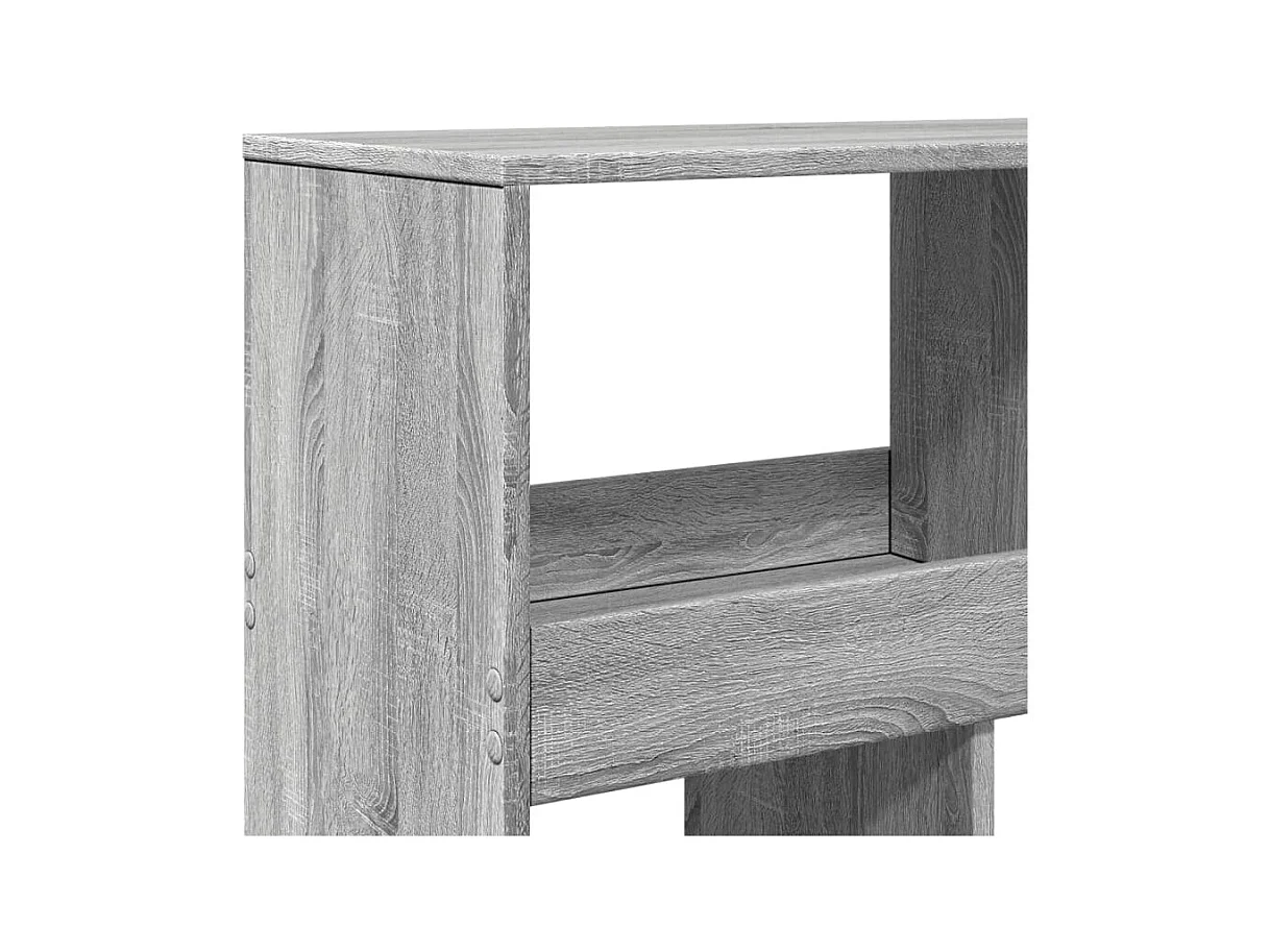Raumteiler Grau Sonoma 100x33x125,5 cm Holzwerkstoff