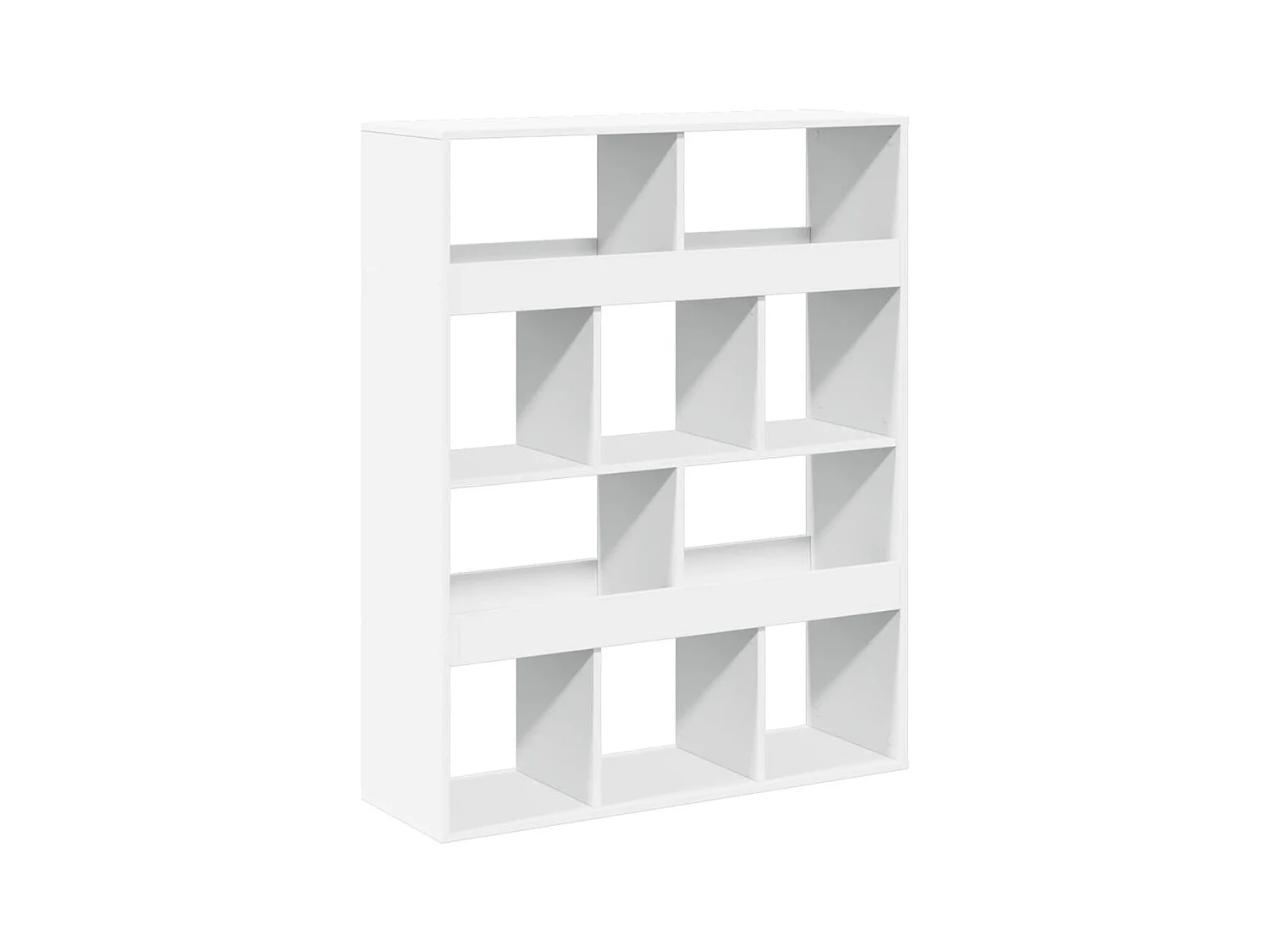 Cloison de séparation blanc 100x33x125,5 cm bois d'ingénierie