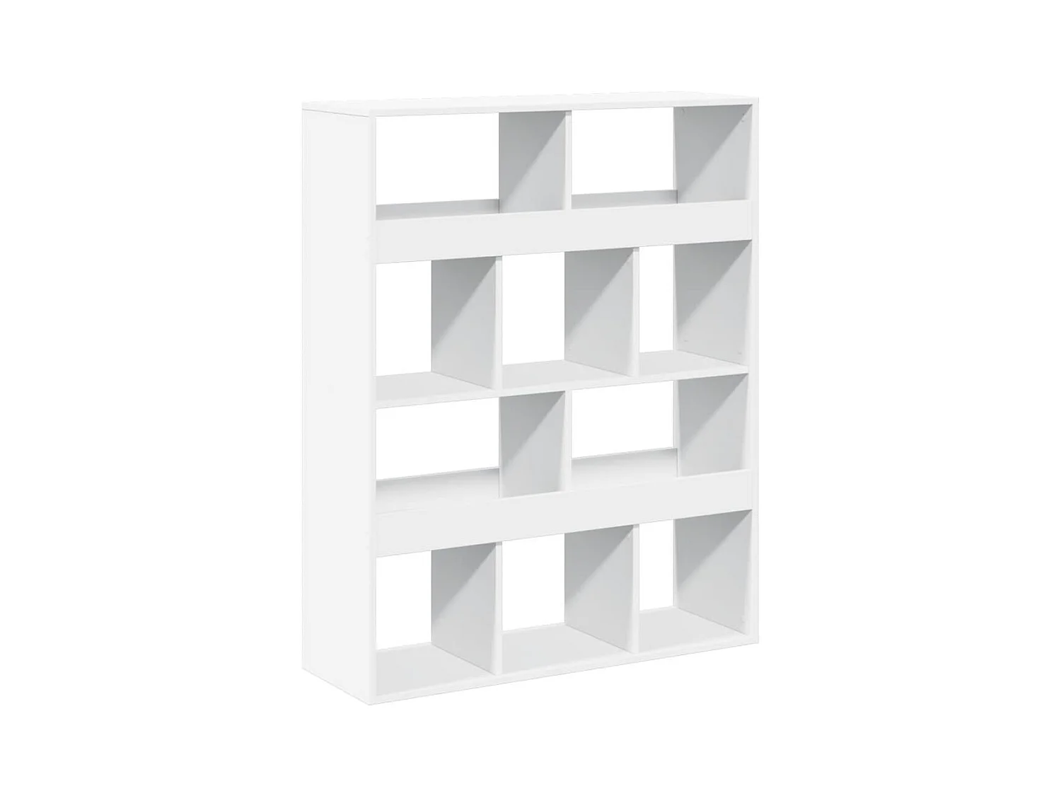 Cloison de séparation blanc 100x33x125,5 cm bois d'ingénierie