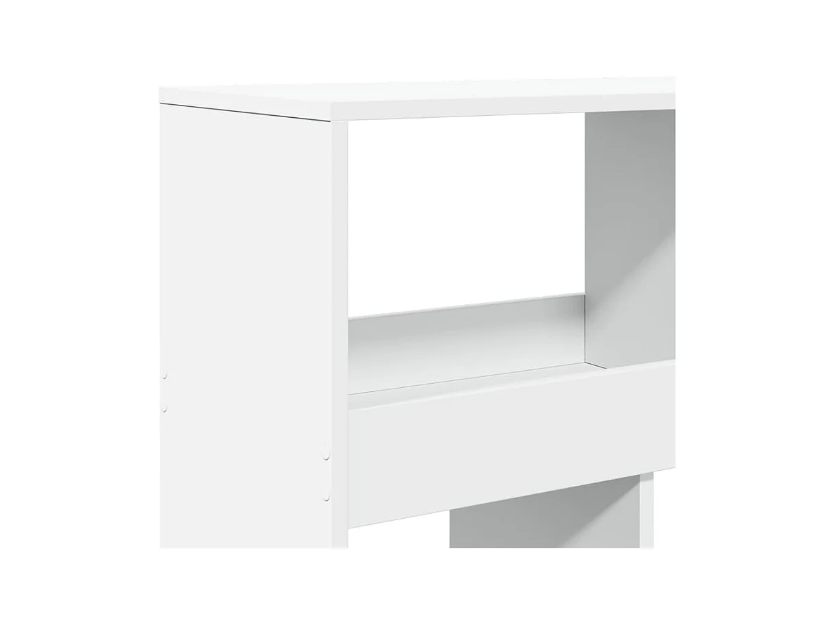 Cloison de séparation blanc 100x33x125,5 cm bois d'ingénierie