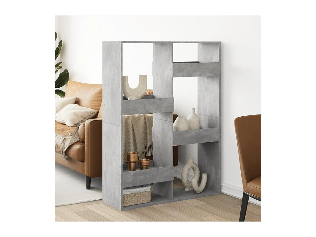 Divisorio Grigio Cemento 100x33x135 cm in Truciolato