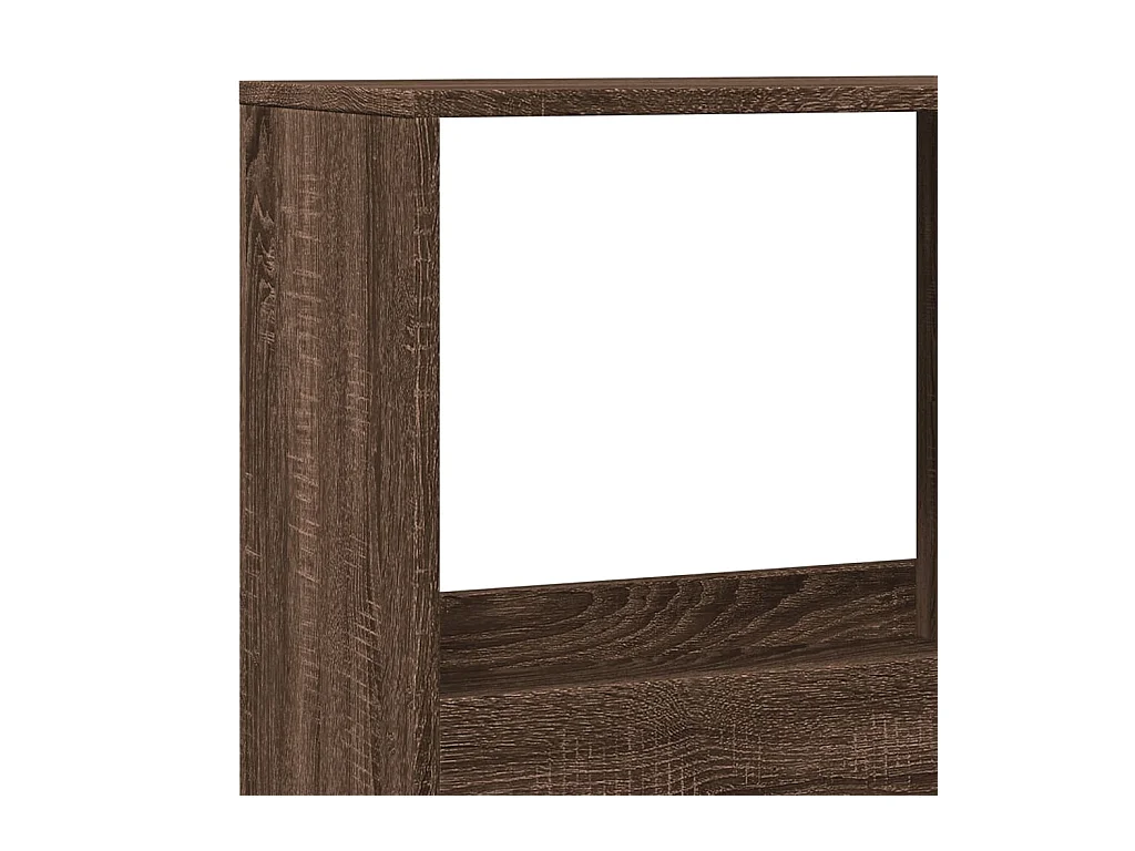 Separador de ambientes madera marrón roble 100x33x175 cm