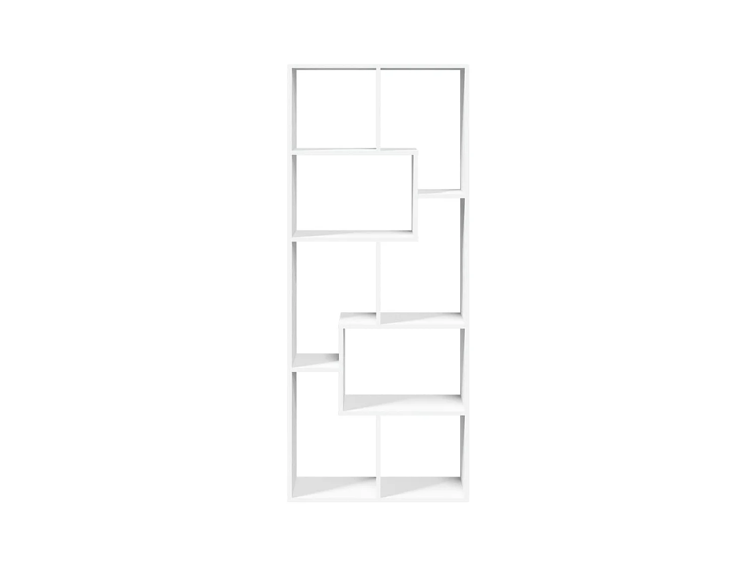 Étagère séparatrice de pièce blanc 67x25x161,5 cm