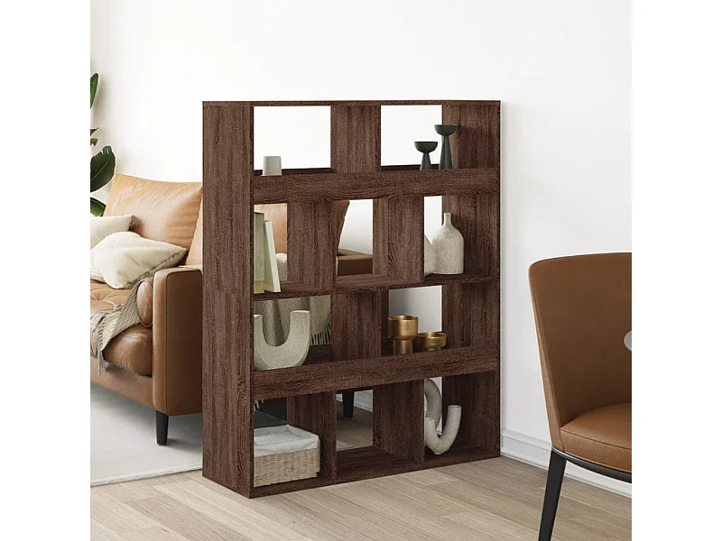 Raumteiler Eichen-Optik 100x33x125,5 cm Holzwerkstoff