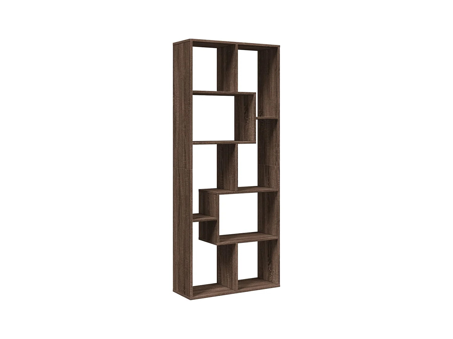 Libreria Divisorio Rovere Marrone 67x25x161,5 cm in Truciolato
