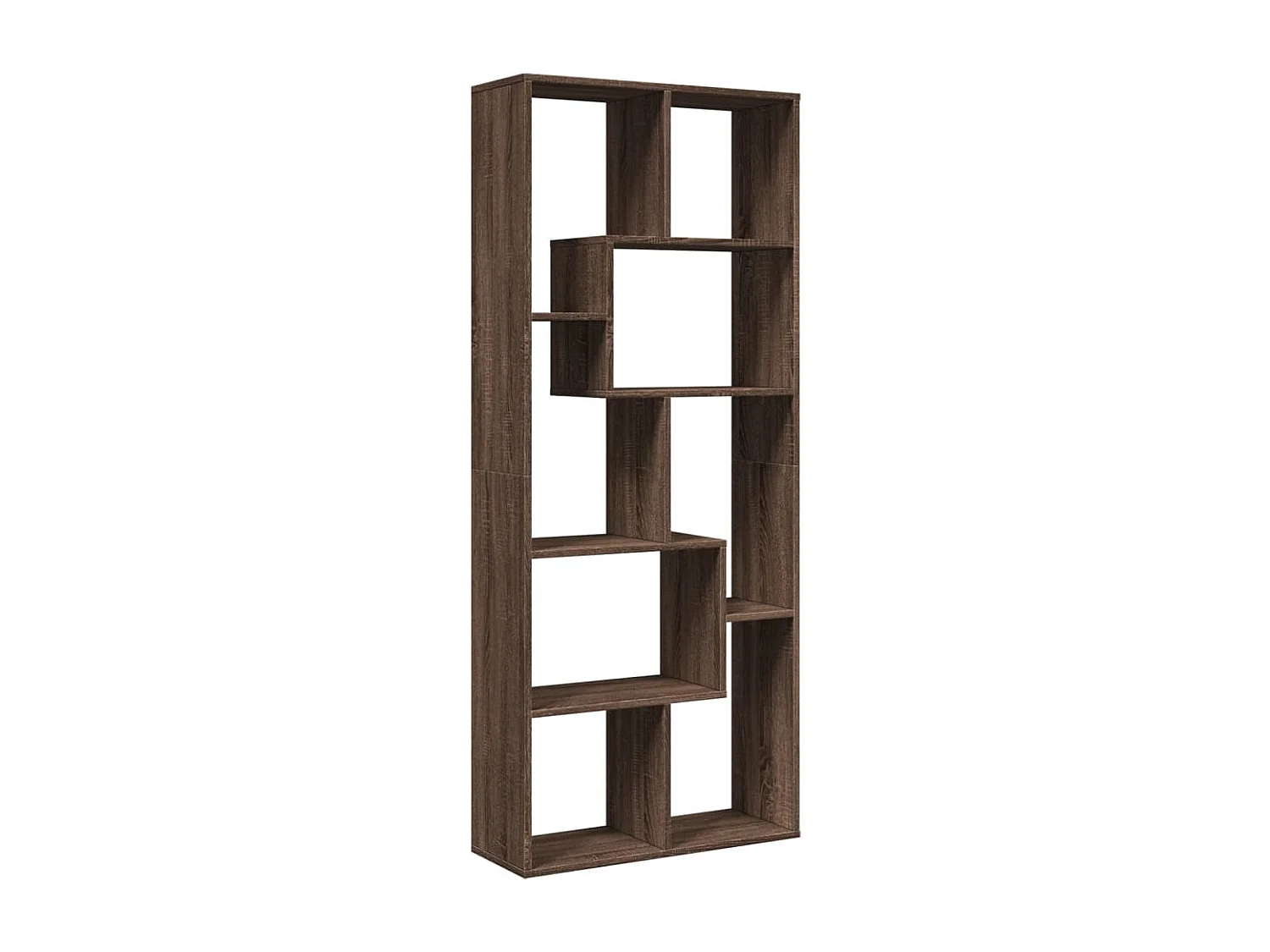 Étagère séparatrice de pièce chêne marron 67x25x161,5 cm