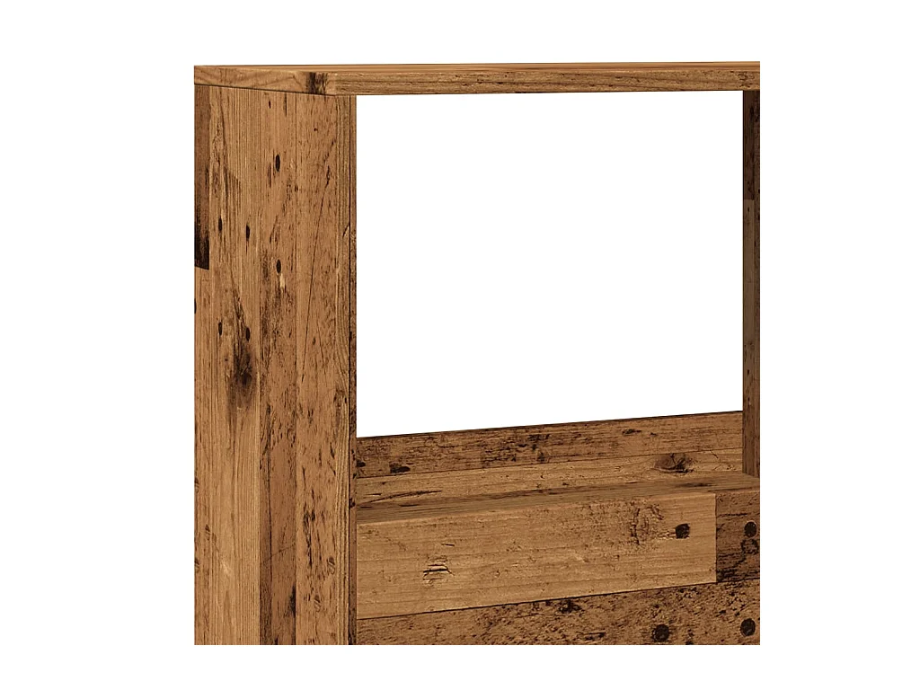 Cloison de séparation vieux bois 100x33x155,5cm bois ingénierie