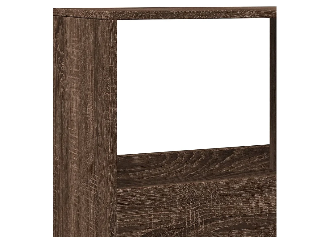 Cloison de séparation chêne marron bois d'ingénierie