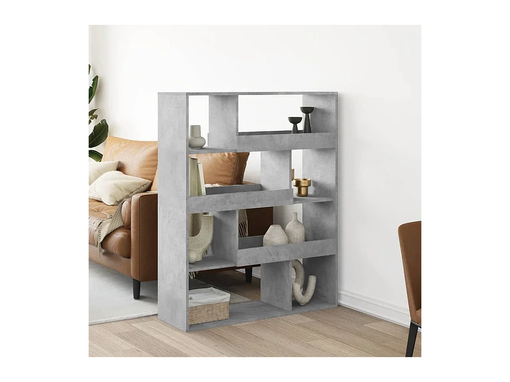 Separador de ambientes madera gris hormigón 100x33x125,5 cm