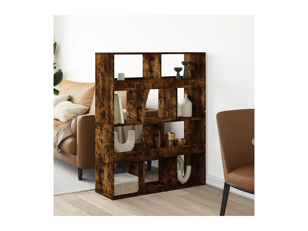 Raumteiler Räuchereiche 100x33x125,5 cm Holzwerkstoff