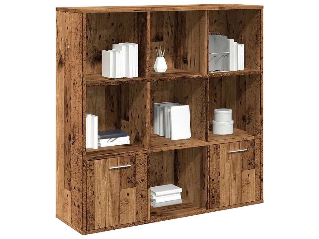 Libreria Legno Antico 98x29x97,5 cm in Legno Multistrato