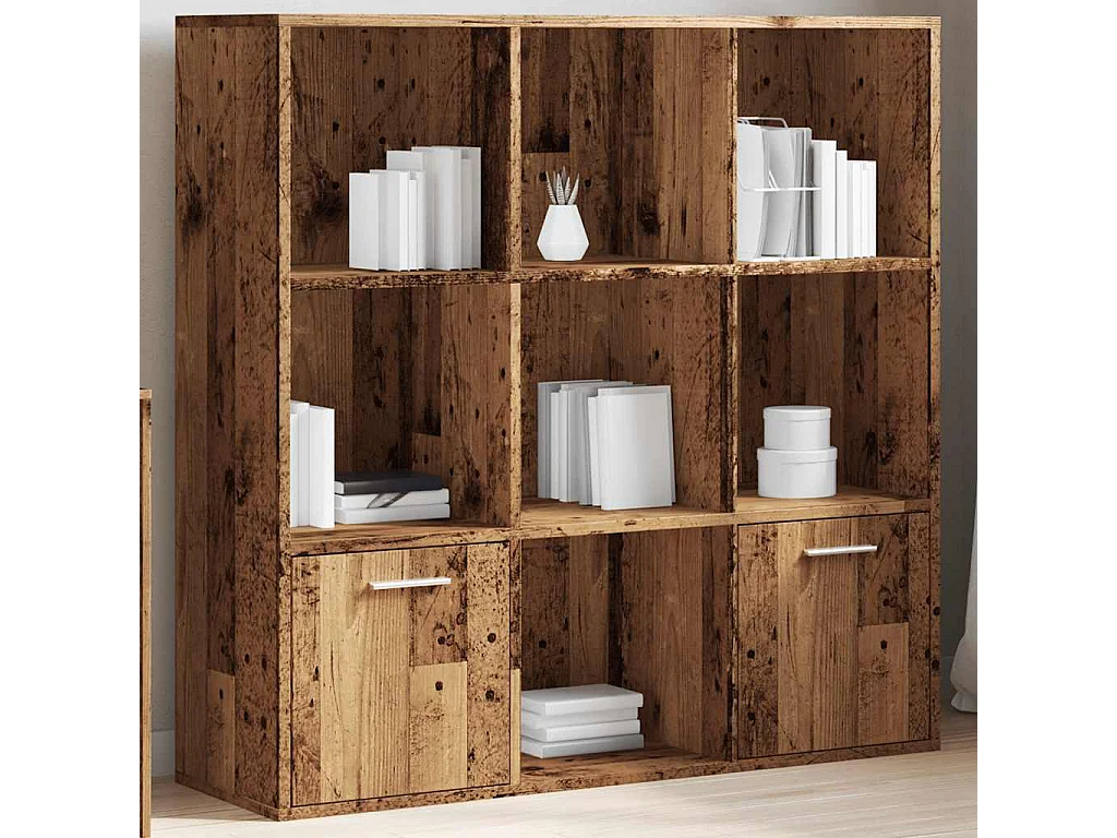 Libreria Legno Antico 98x29x97,5 cm in Legno Multistrato