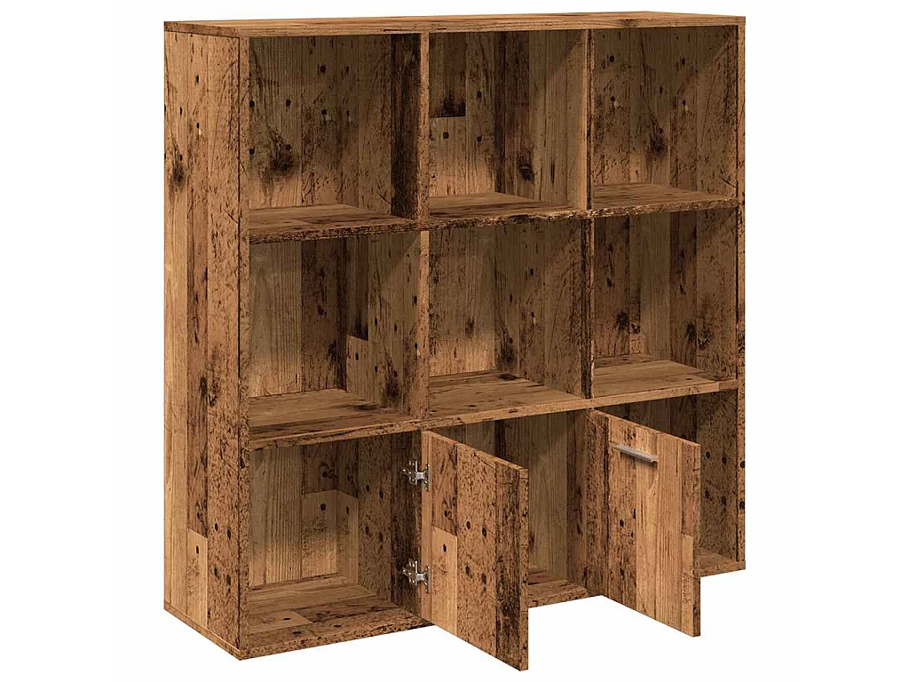 Libreria Legno Antico 98x29x97,5 cm in Legno Multistrato