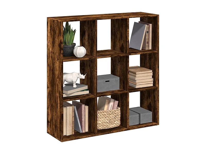 Kamerscherm / boekenkast 102x29x103,5 cm hout gerookt eiken