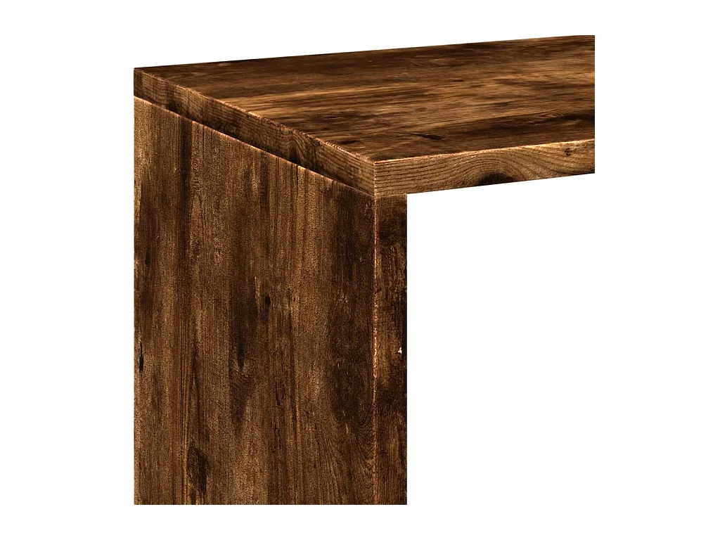 Étagère séparatrice de pièce chêne fumé 102x29x103,5 cm