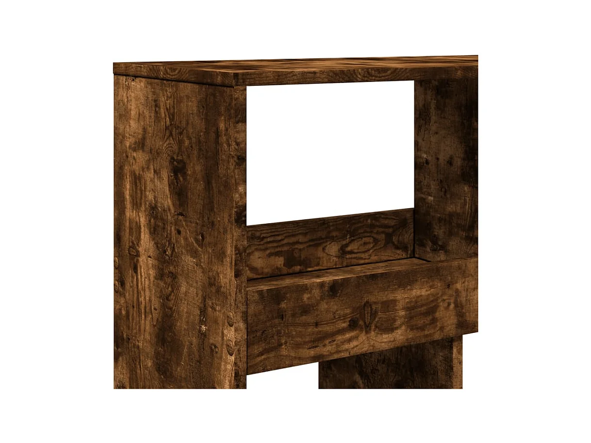 kamerscherm 100x33x187,5 cm bewerkt hout gerookt eikenkleurig