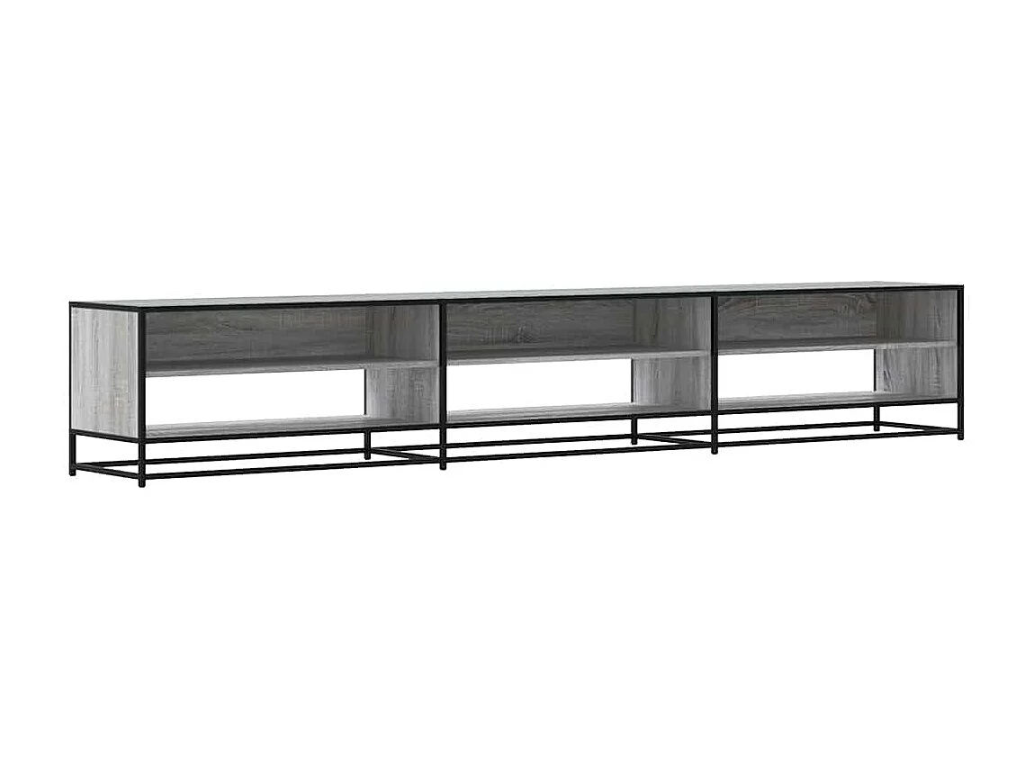 TV-Schrank Grau Sonoma 270x40x46 cm Holzwerkstoff