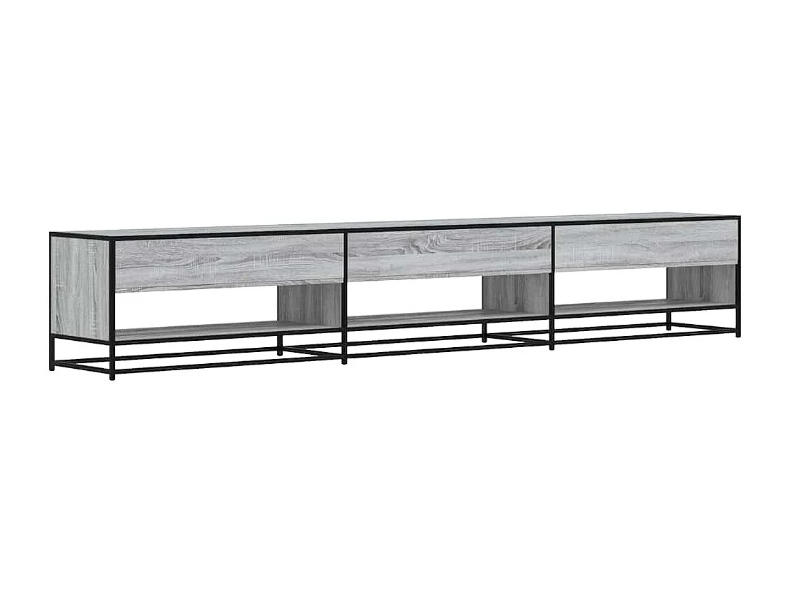 TV-Schrank Grau Sonoma 270x40x46 cm Holzwerkstoff