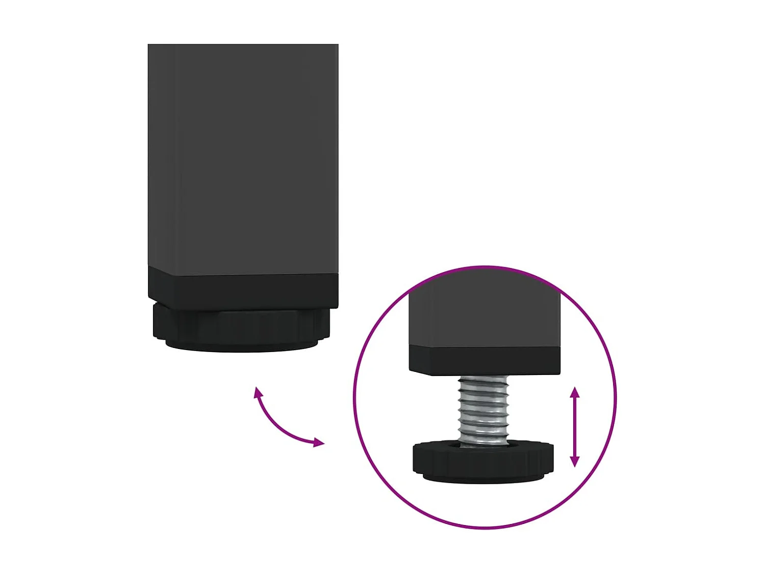 Meuble TV noir 101,5x39x43,5 cm acier laminé à froid