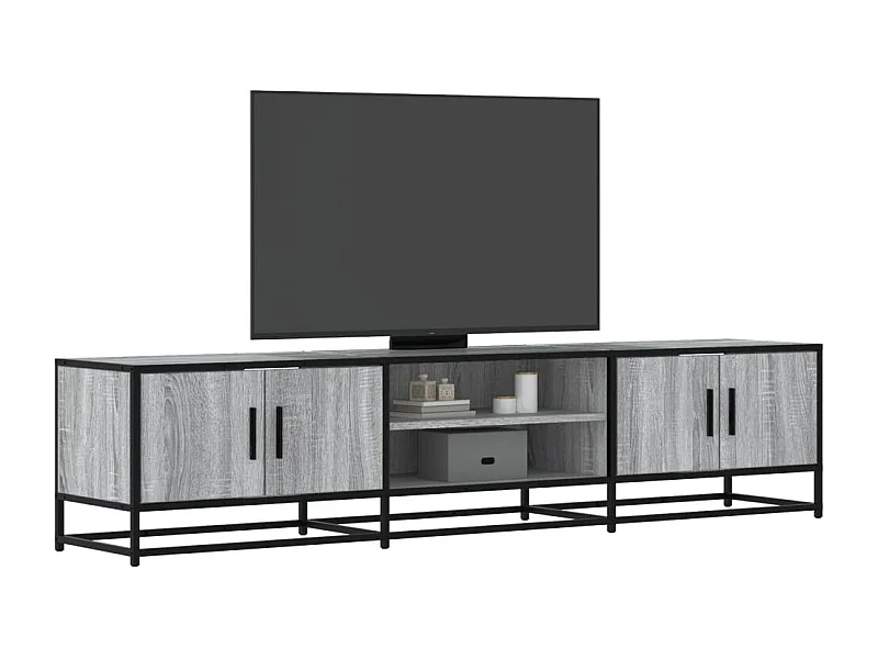 Mobile Porta TV Grigio Sonoma 180x35x41 cm in Truciolato