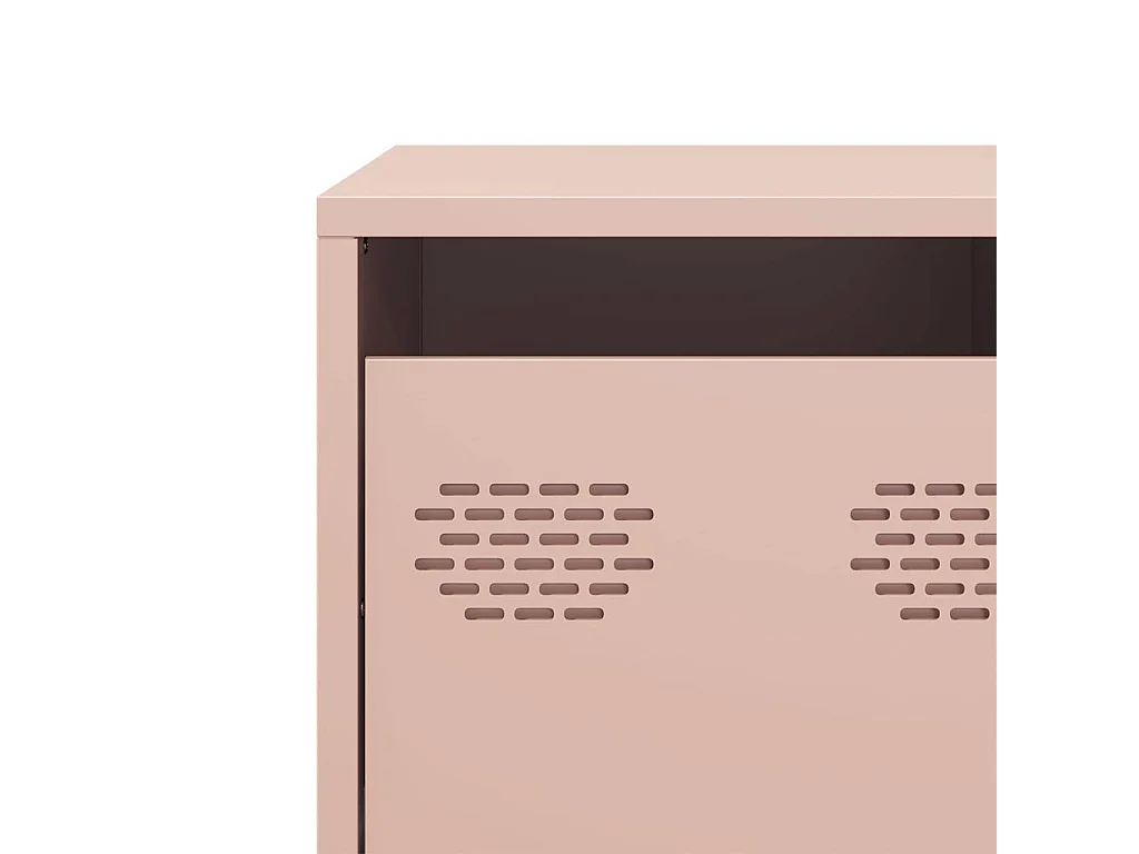 TV-Schrank Rosa 101,5x39x43,5 cm Kaltgewalzter Stahl