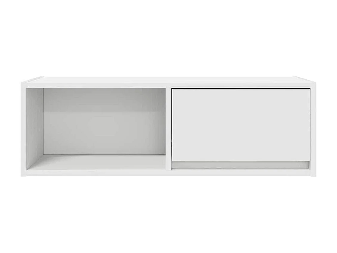 Meubles TV 2 pcs blanc 80x31x25,5 cm bois d'ingénierie