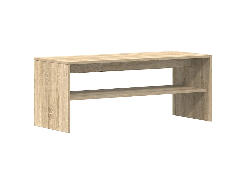 Mueble de TV madera contrachapada color roble 100x40x40cm