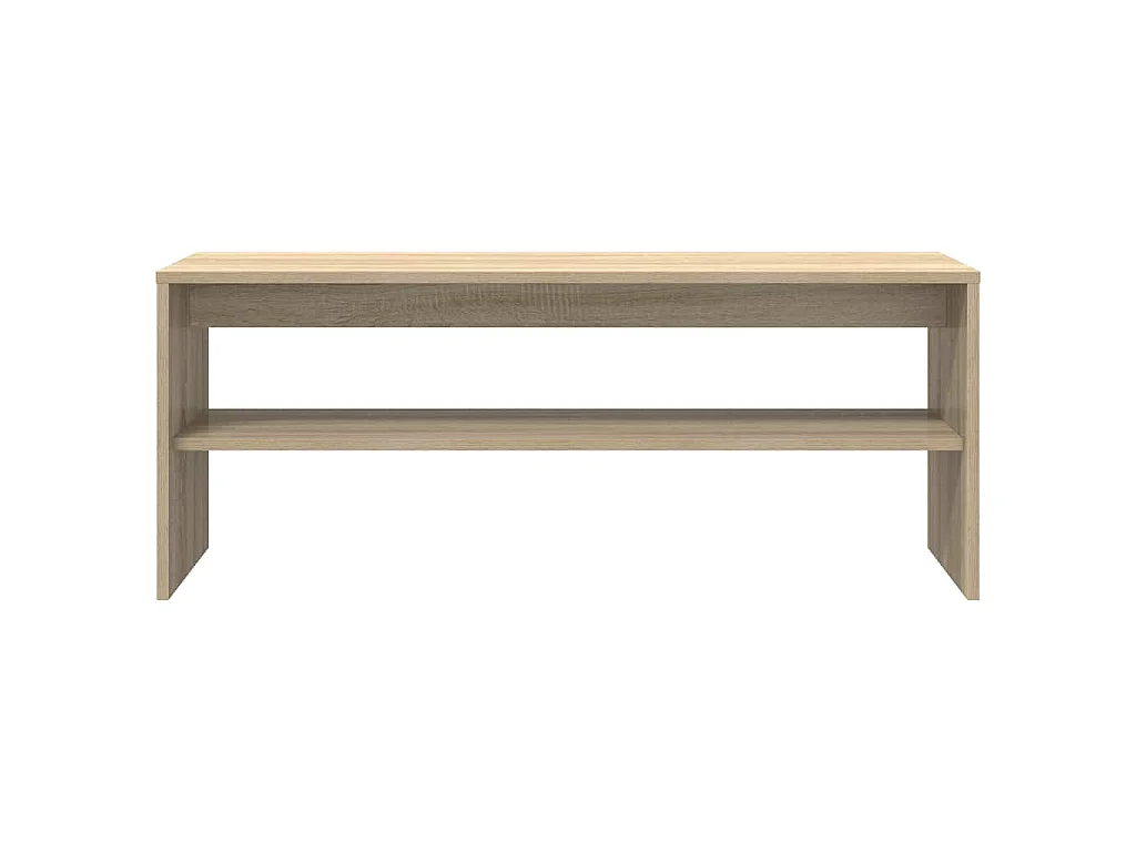 Mueble de TV madera contrachapada color roble 100x40x40cm