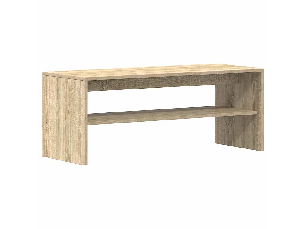 Mueble de TV madera contrachapada color roble 100x40x40cm