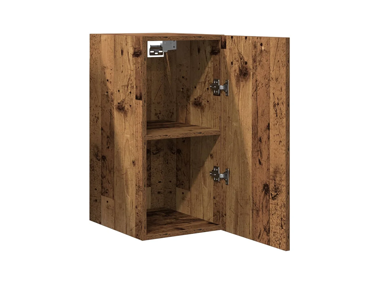 Tv-meubel 30,5x30x60 cm bewerkt hout oud houtkleurig
