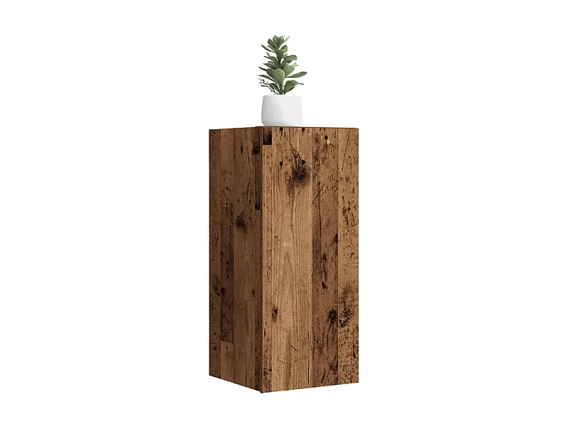 Tv-meubel 30,5x30x60 cm bewerkt hout oud houtkleurig
