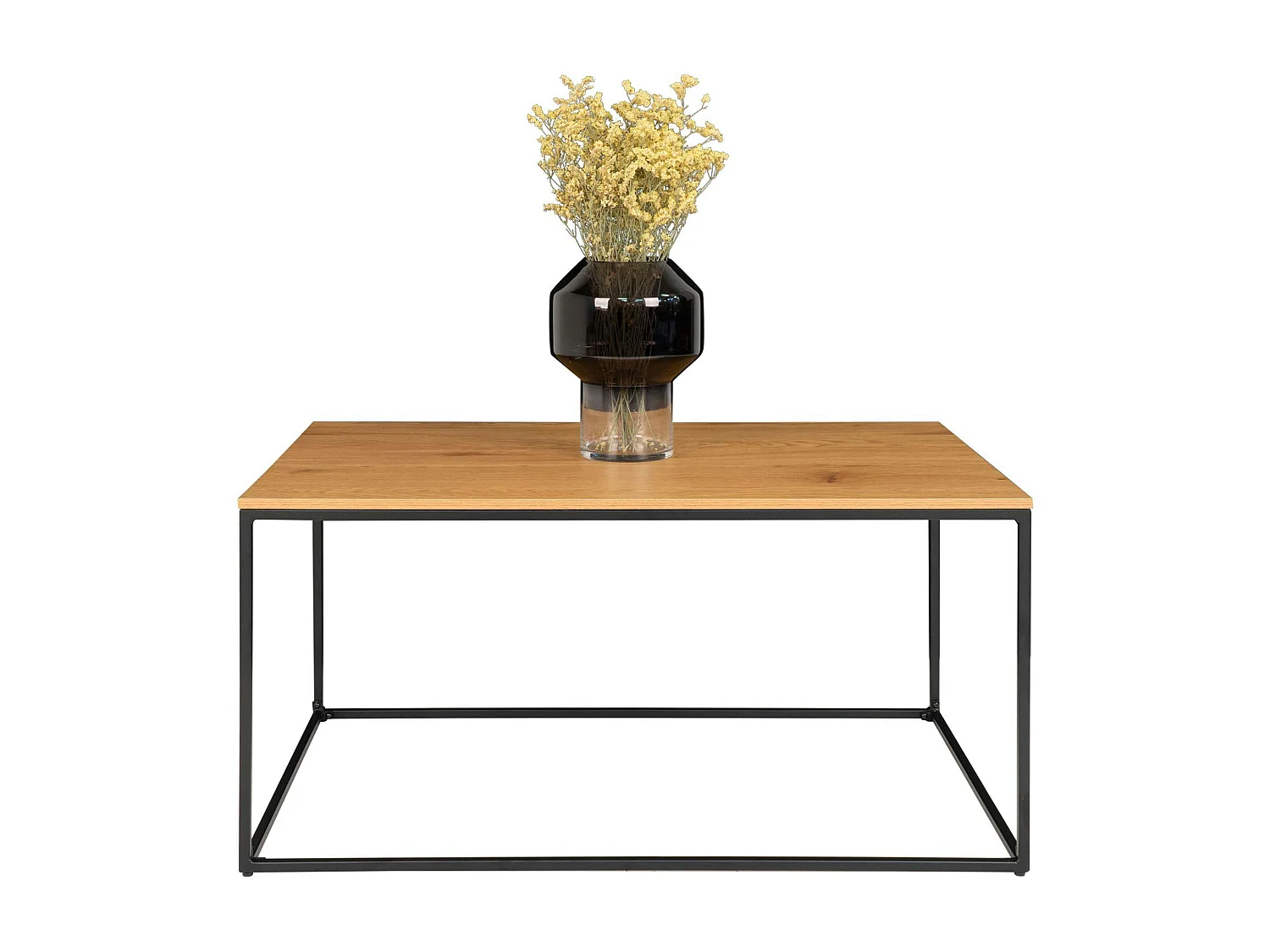 Table basse minimaliste rectangulaire - plateau effet chêne clair TALLINN