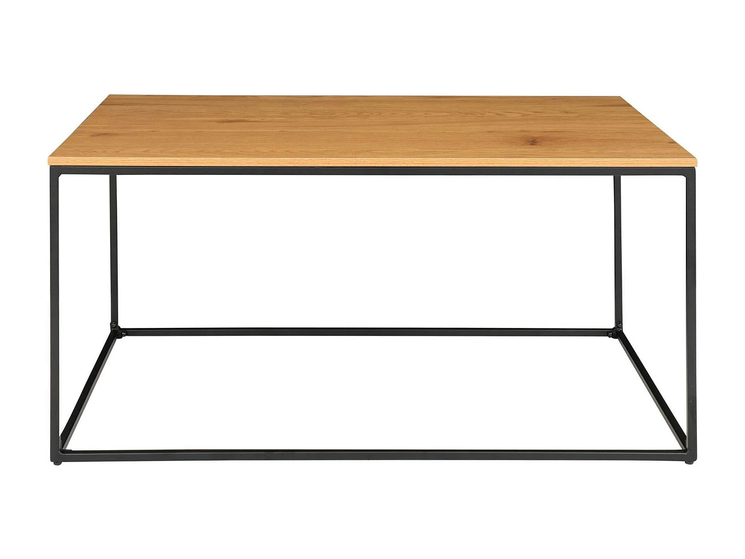 Table basse minimaliste rectangulaire - plateau effet chêne clair TALLINN