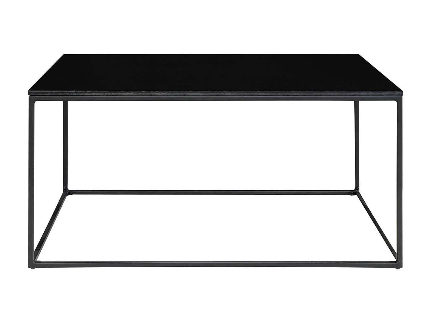 Table basse rectangulaire noire - design minimaliste TALLINN