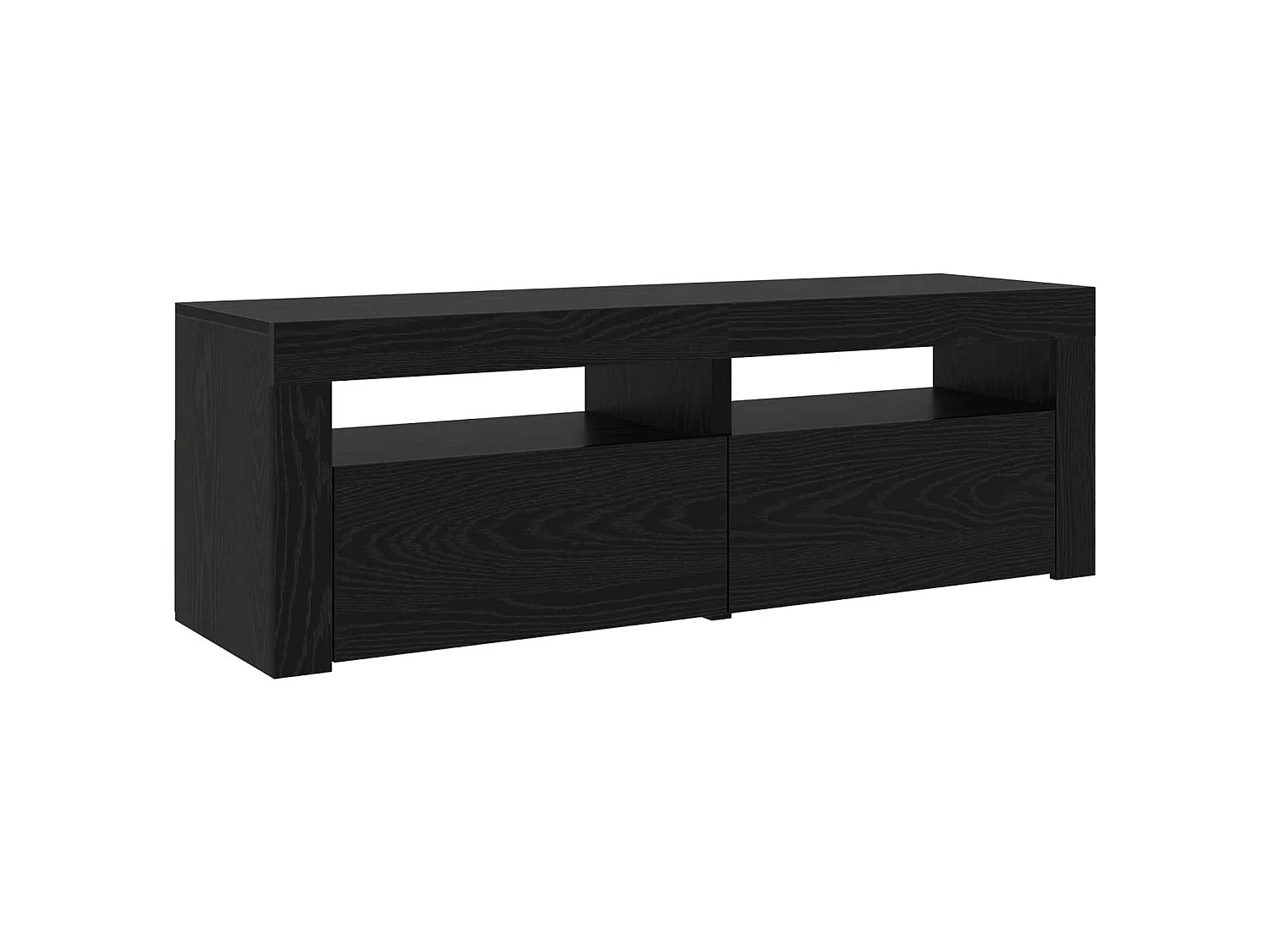 Meuble TV 2 pcs Chêne noir 210 x 35 x 40 cm Bois d'ingénierie