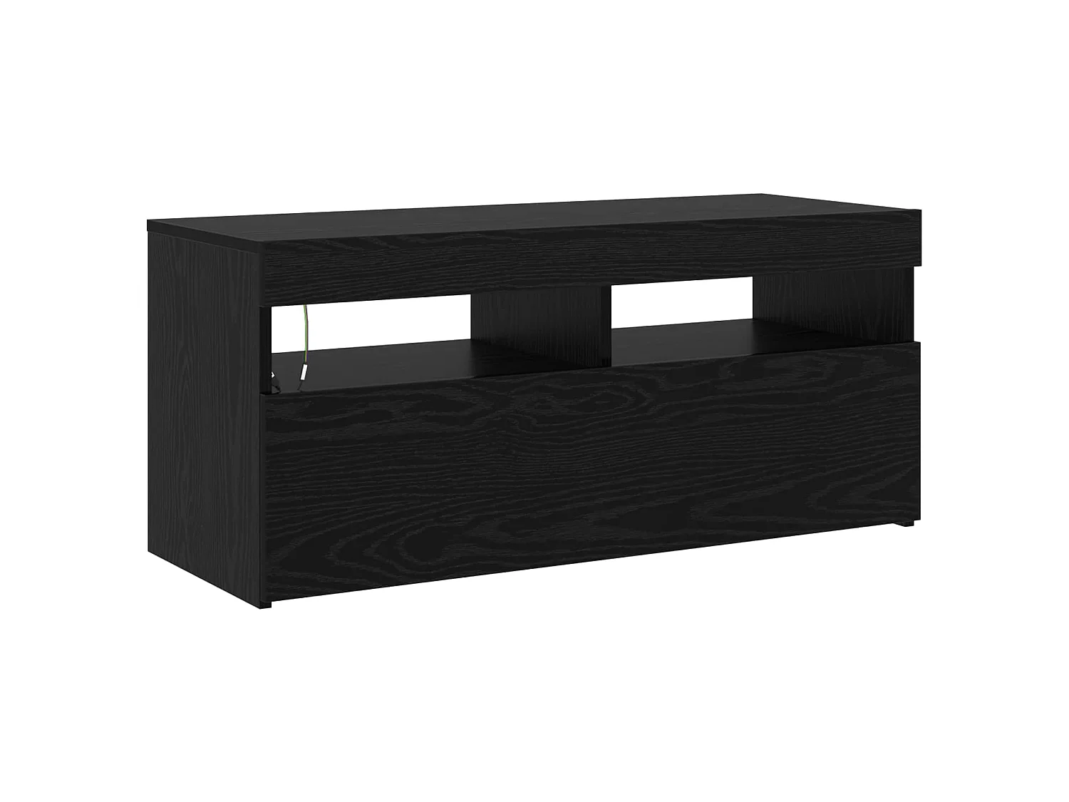 Meuble TV 2 pcs Chêne noir 210 x 35 x 40 cm Bois d'ingénierie